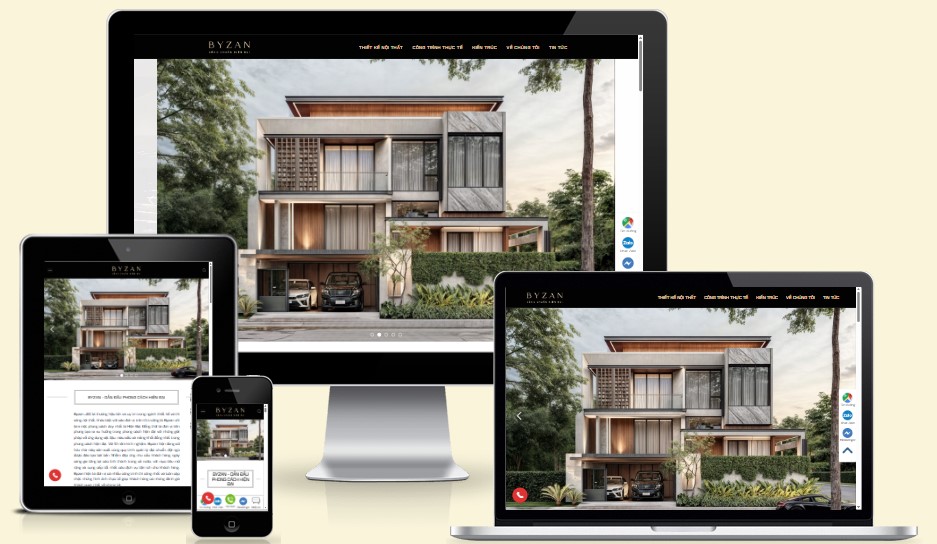 Byzan – website thiết kế thi công nội thất