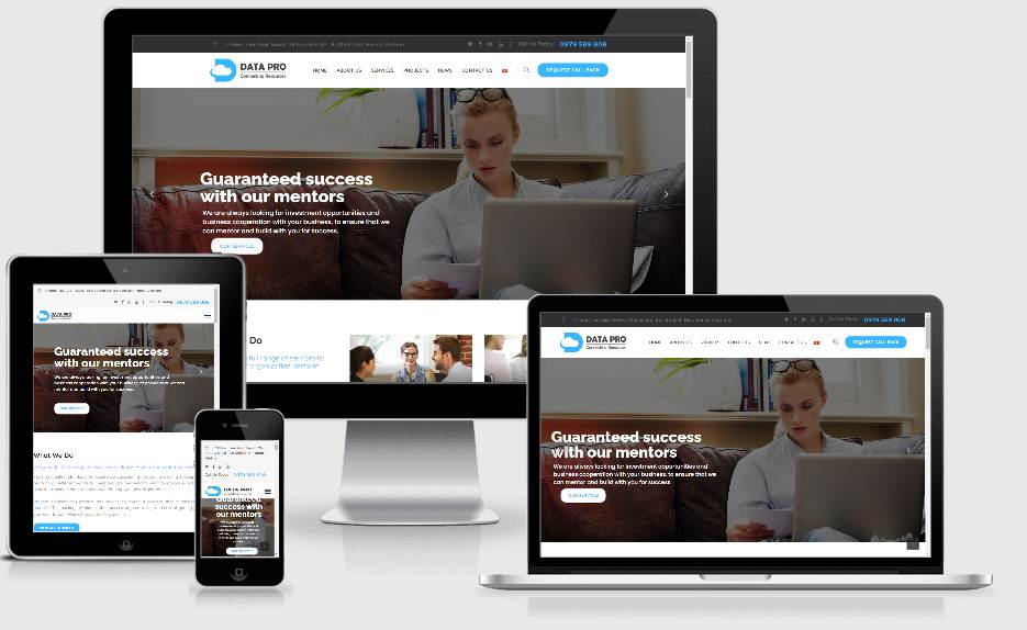 Datapro –  Dự án website giới thiệu dịch vụ phân tích dữ liệu
