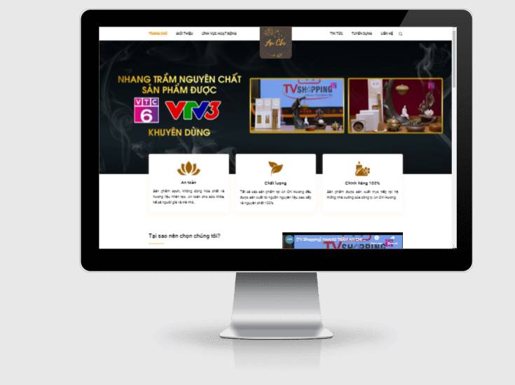 Thiết kế website giới thiệu công ty An Chi Hương