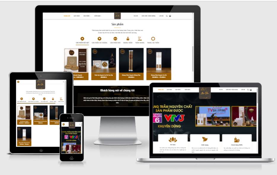 Thiết kế website bán hàng Vua Trầm