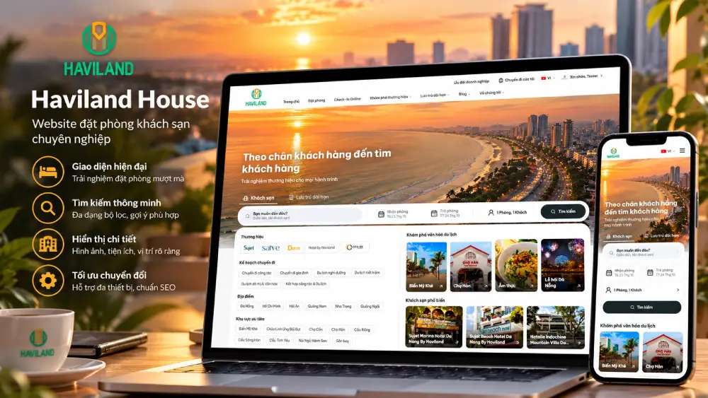 Nâng cấp website đặt phòng Haviland House
